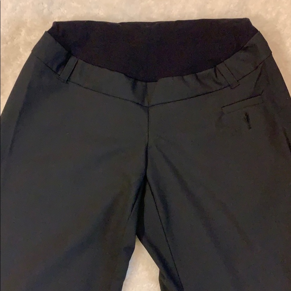 Maternity black dress pants